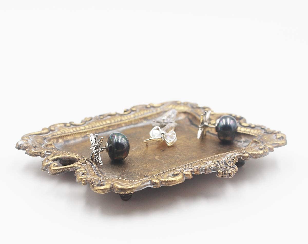 Funly mee Small Antique Gold Jewelry Tray