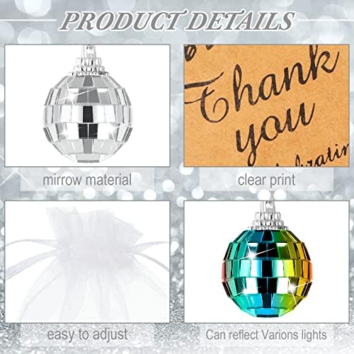 BBTO Graduation Gifts Mini Disco Ball Keychain Set