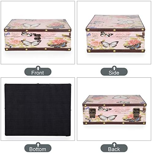 Elldo0 Butterfly Treasure Chest Box for Jewelry and Keepsakes
