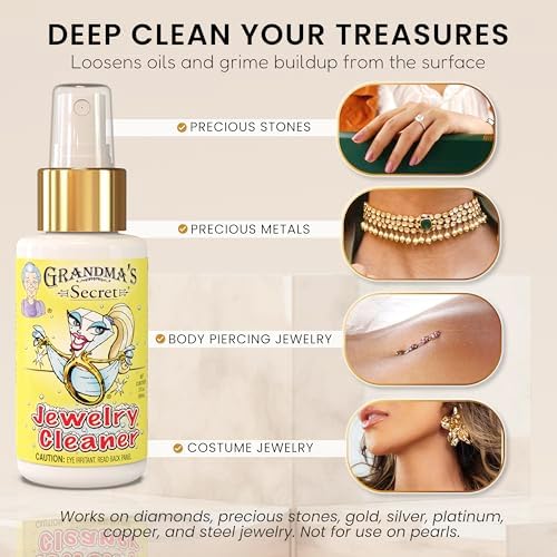 Grandmas Secret Jewelry Cleaner Liquid - Ammonia Free 3 oz