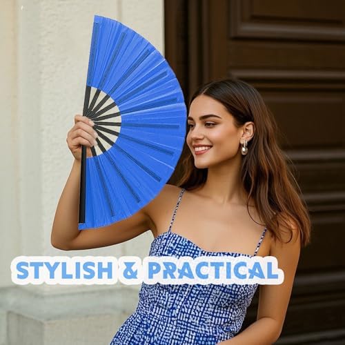 10 Pcs Foldable Clap Dance Fans for Raves and Festivals