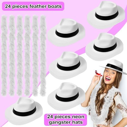 JaGely 48 Pcs Halloween Neon Party Supplies