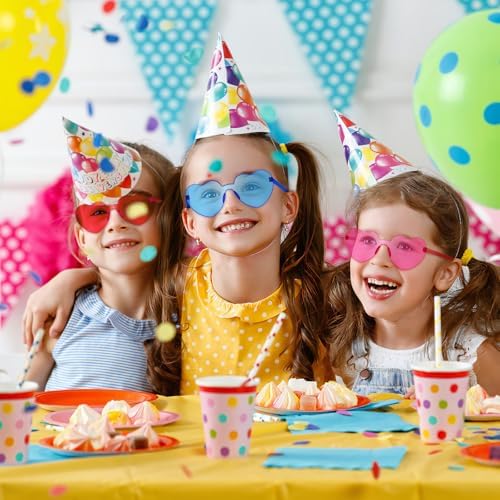 SUNOVELTIES 18 Heart Shape Rimless Kids Sunglasses