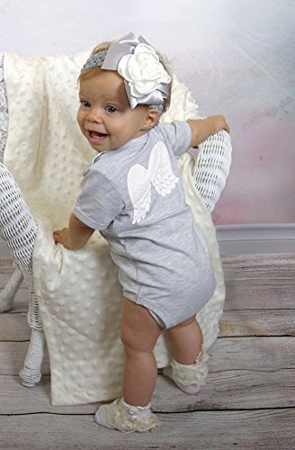 Stephan Baby Inspirational Heather Gray Snapshirt Diaper Cover 3-6 Months