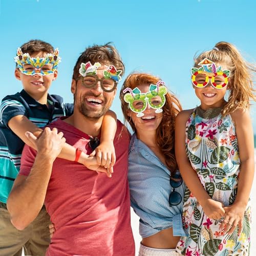 12 Pack Luau Party Sunglasses Hawaiian Style