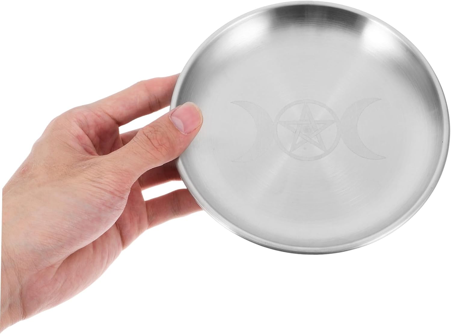 Iron Crafted Ritual Plate Fireproof Candle Holder Spiritual Decor