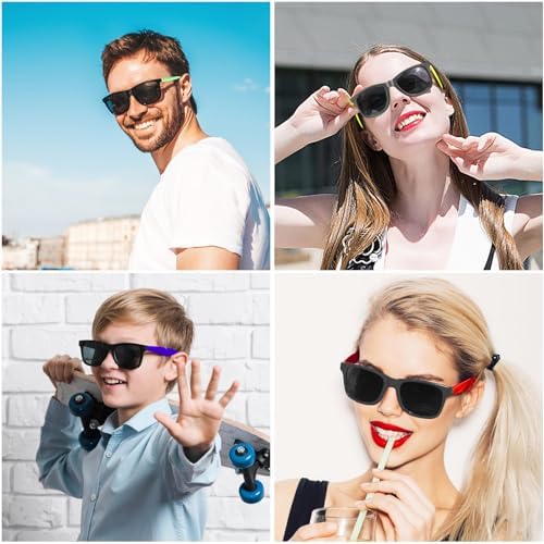144 Pcs Neon Sunglasses Party Favors Bulk