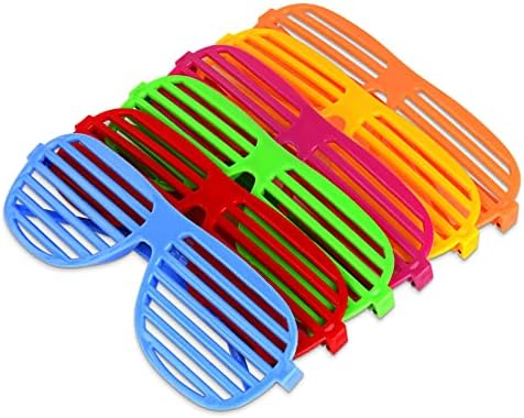 Neon Color Shutter Shades Kids Funny Party Glasses