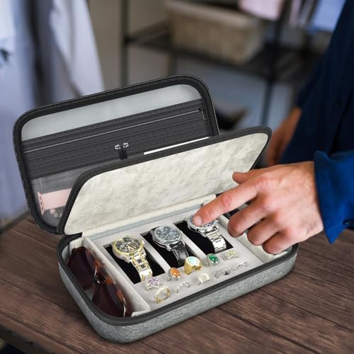 Casmilee Travel Watch Case for Men Women
