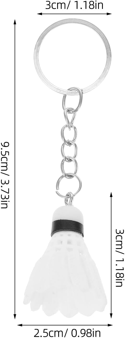 LUOZZY 48 Pcs Mini Badminton Keychain