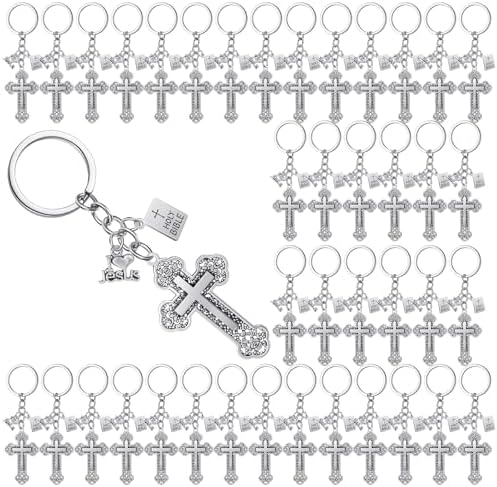 Loetere Christmas Bible Pendants Keyrings for Christian Gifts