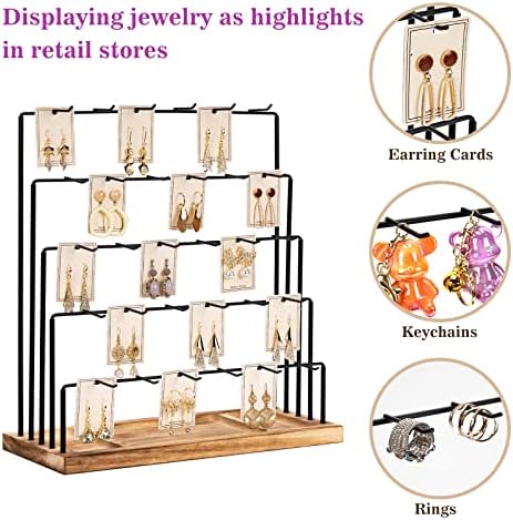 Earring Display Stand with 5 Tiers and 30 Hooks