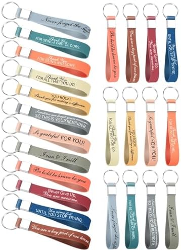 36Pcs Inspirational Quote Keychains Bulk Gifts