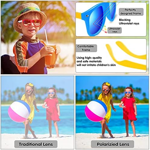 GINMIC Kids Sunglasses Bulk Party Favors 12 Pack