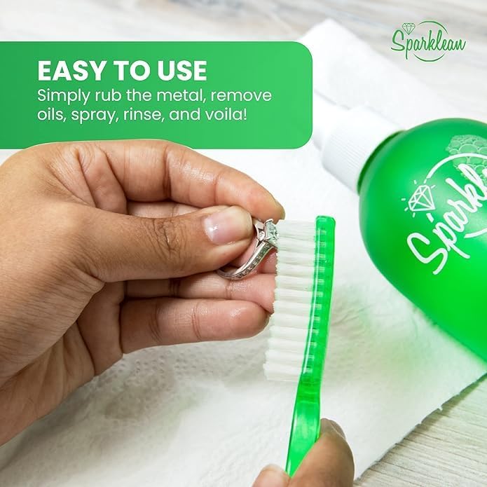 Sparklean Jewelry Cleaner Solution - Premium Spray for All Jewelry