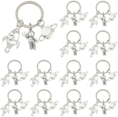 SUPERFINDINGS 16Pcs Space Astronaut Keychain Set