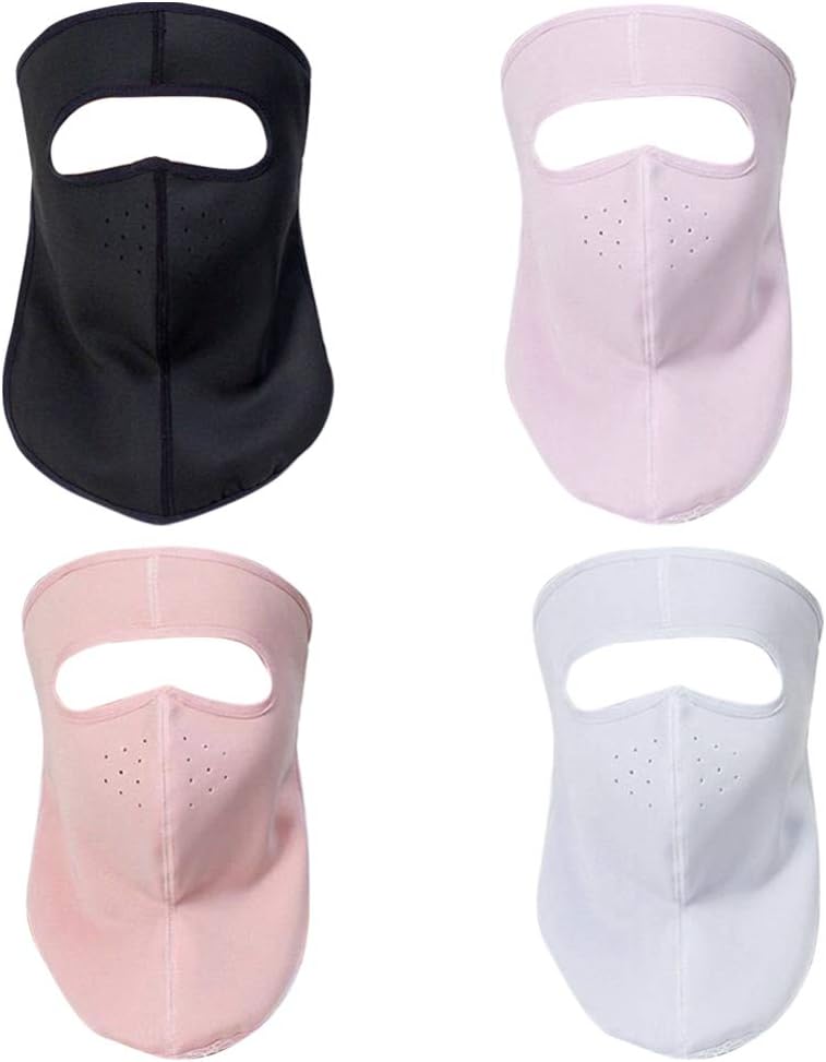 KESYOO 4pcs Sun Neck Gaiter Face Scarf Wind Bandana Balaclava Headwear