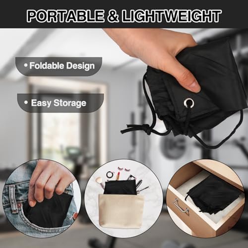 COIDEA Drawstring Backpack 6Pcs Black Gym Bags for Sports Travel