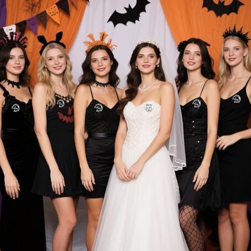 12 Pcs Bride or Die Bachelorette Buttons Pins Set