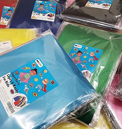ADJOY Superhero Capes and Masks for Kids - 14 Sets