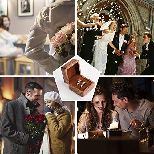 Roycraft Mr Mrs Ring Box Wedding Ceremony 2 Slots Wooden