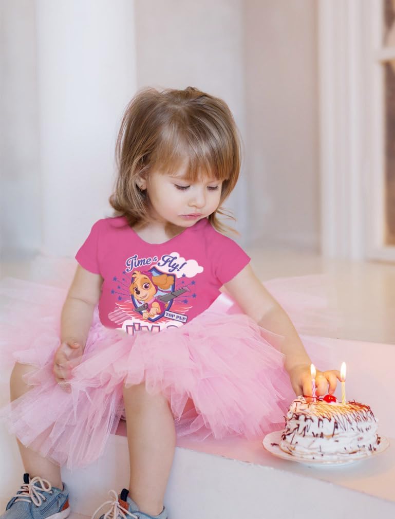 Tstars Paw Patrol Skye 2nd Birthday Tee for Girls 1