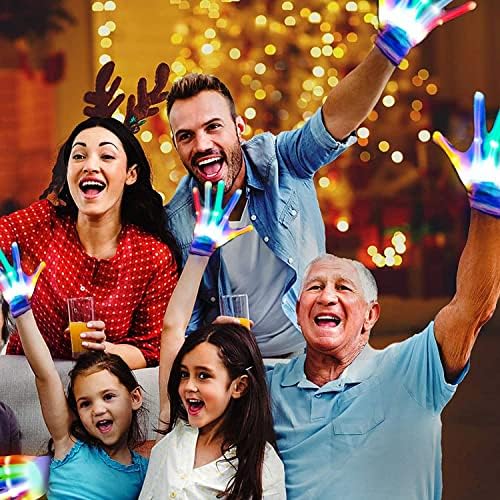 Rainbow LED Gloves for Kids Cool Toy Party Gift