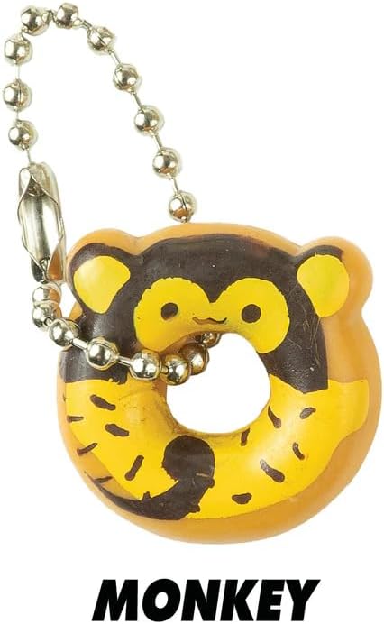 GEDDES Raymond I Love Donuts Animals Keychain Necklaces - 100 Mini Donut Charms