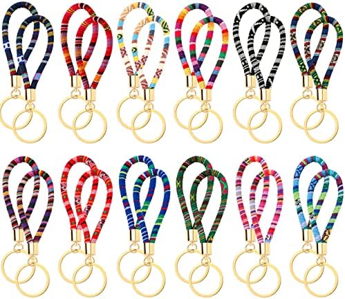 Junkin 24 Pcs Boho Keychains Summer Decor