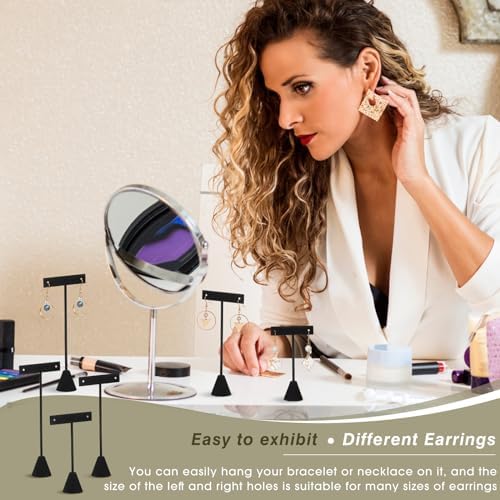 Marsui 12 Pcs Earring Display Stand Set with 3 Heights