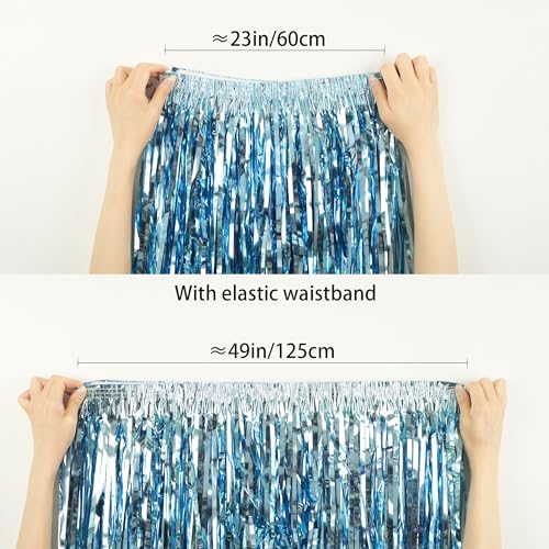 GREATRIL Foil Fringe Skirts 4 Pack Set