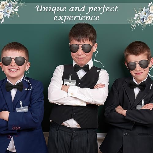 Mepase 24 Pcs Ring Bearer Security Set for Boys Black
