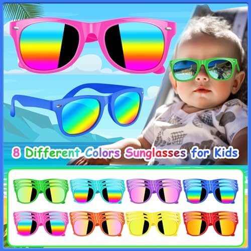 Kids Neon Sunglasses 24 Pack Party Favor