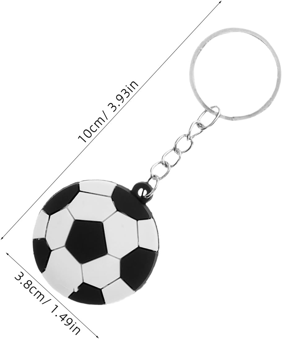 LUOZZY 60 Pcs Funny Soccer Keychains for Boys