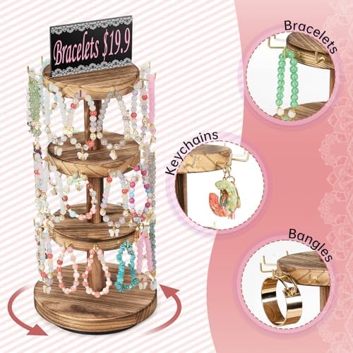 Pinzoveco 3 Tier Rotating Bracelet Holder