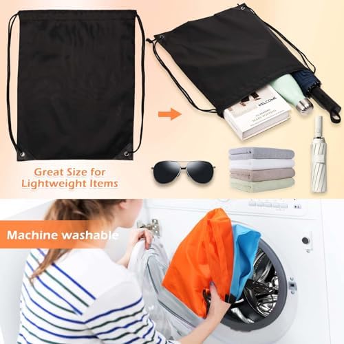 PAXCOO 30Pcs Drawstring Backpack Bulk Set