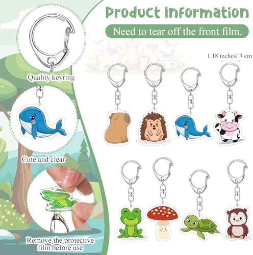 Landical Back to School Keychain Gift Set with Cards