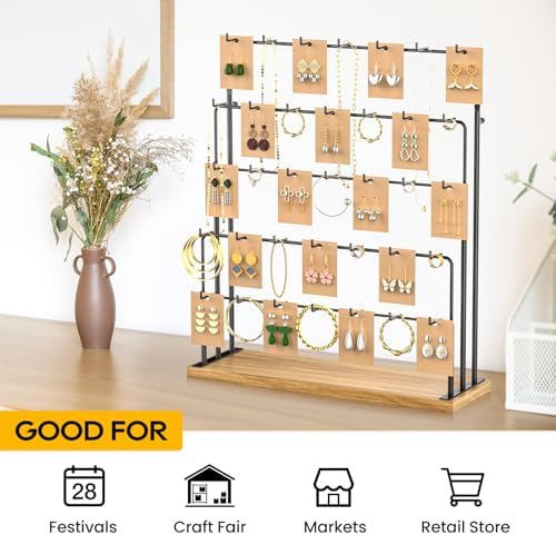 ORLESS Jewelry Display Stand with 35 Hooks