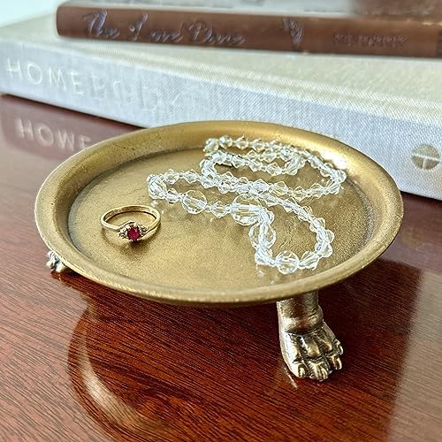 Hapton House 100 Solid Brass Clawfoot Candle Dish