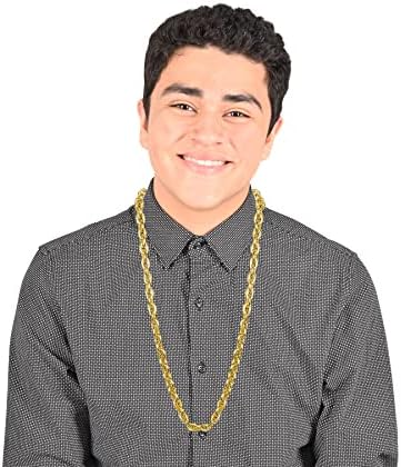 Beistle 2 Piece 40 Inch Gold Plastic Chain Necklaces