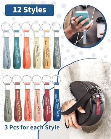 36Pcs Inspirational Quote Keychains Bulk Gifts