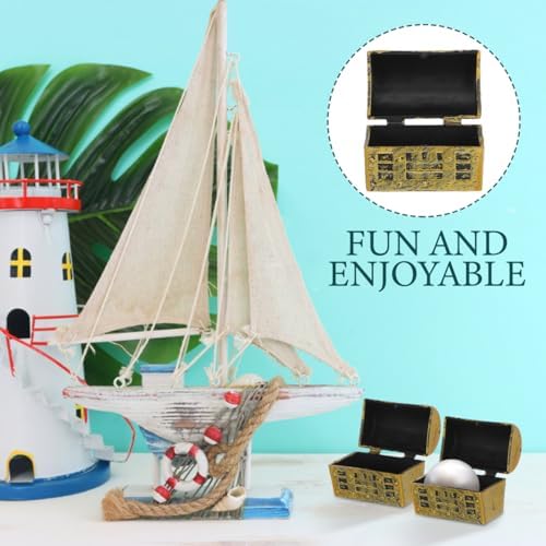 10pcs Mini Vintage Pirate Treasure Chest Boxes