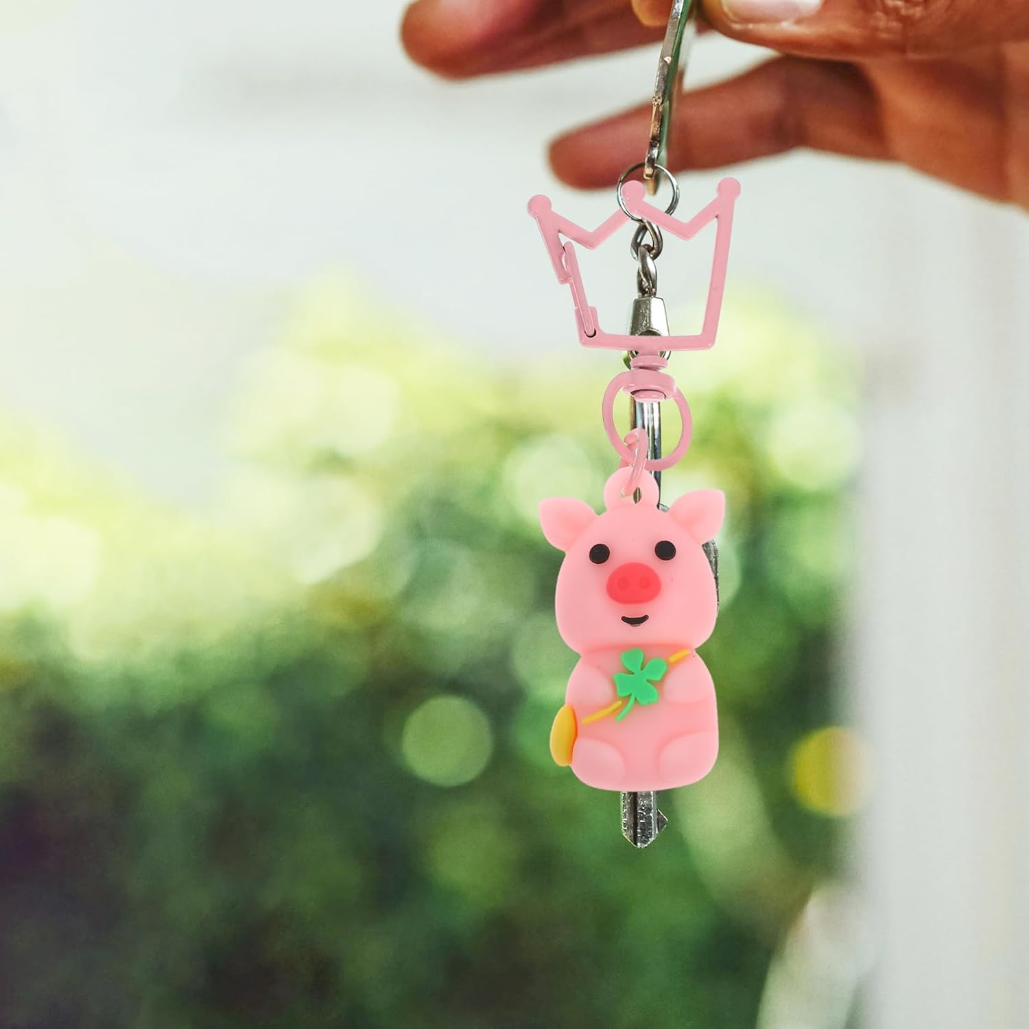 MAGICLULU St Patricks Day Keychain Set with Lucky Pendant and Animal Charm