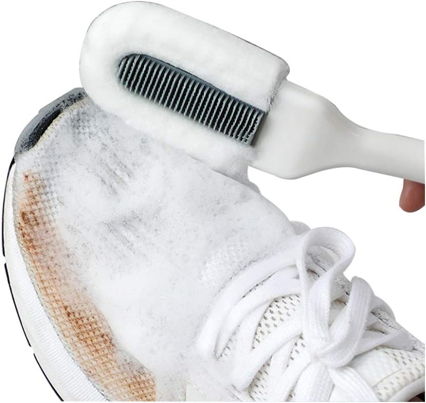 Andiker Professional Cleaning Shoe Brush with Long Handle and Hangable Design