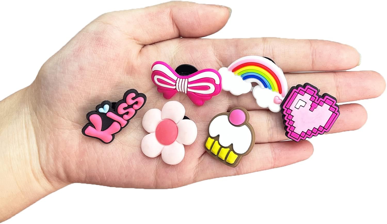 35 50 100 Pcs Random PVC Shoe Charms Decorations