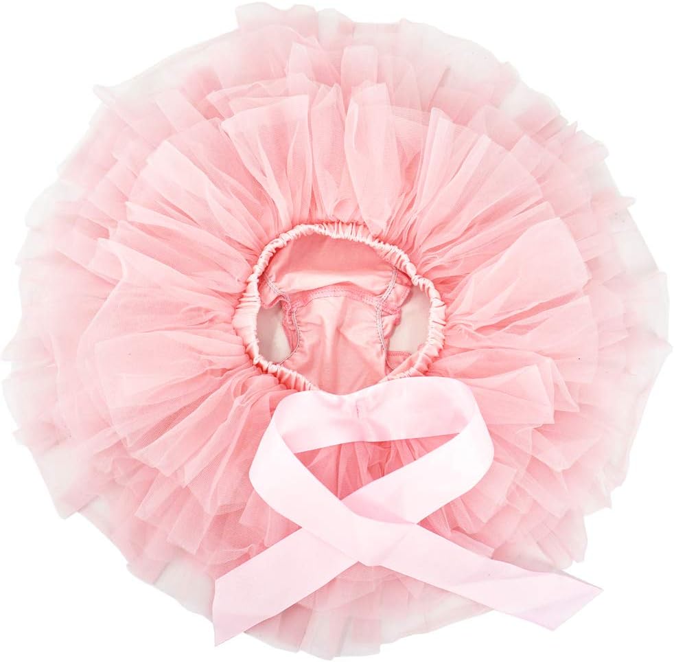 BGFKS Baby Girls Tutu Skirt with Diaper Cover and Flower Headband 1