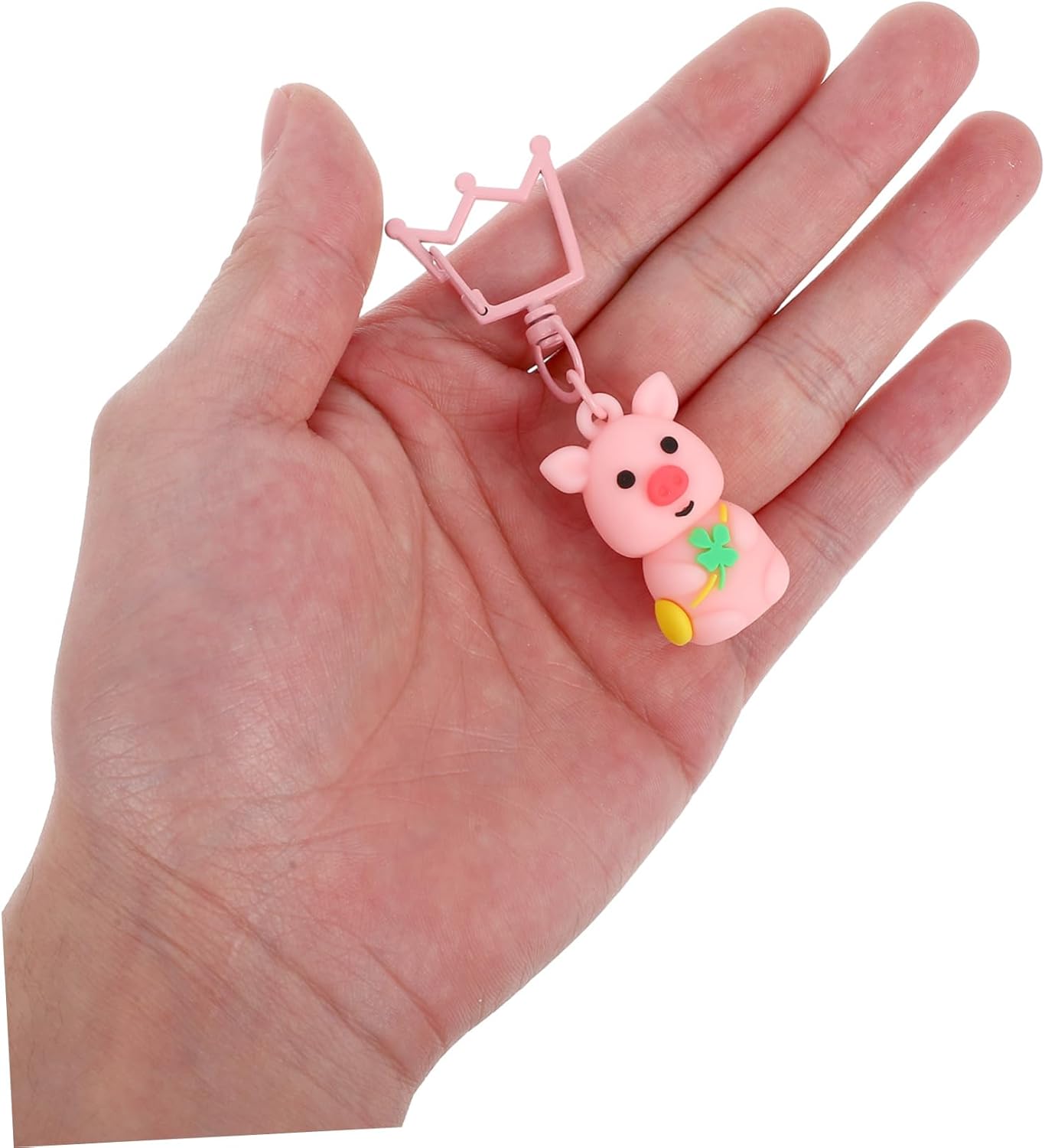 Mobestech 20pcs Cute Pig Keychains for St Patricks Day Party Favors