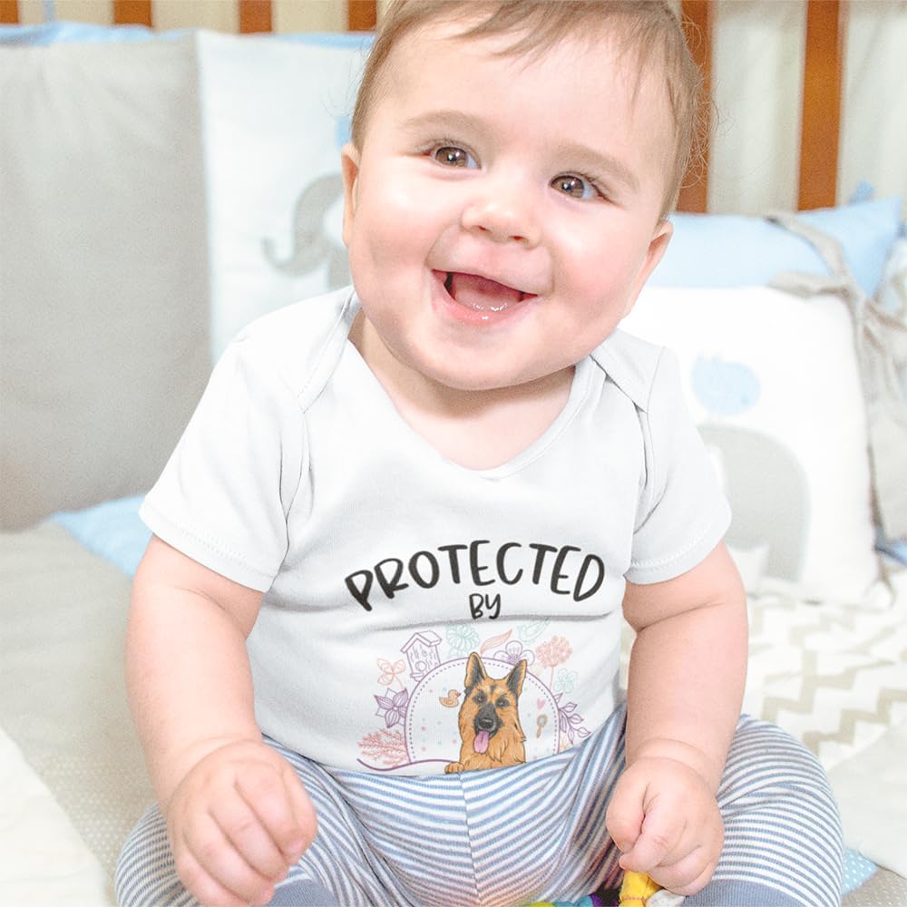 Gossby Custom Baby Onesie with Dog Design