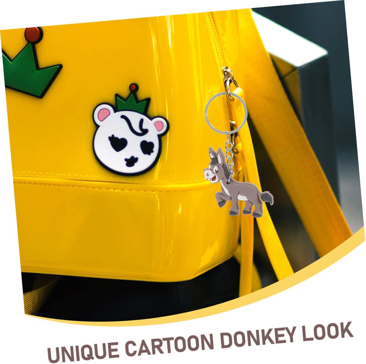 20pcs Donkey Keychain Pendant Cute Charm for Bag