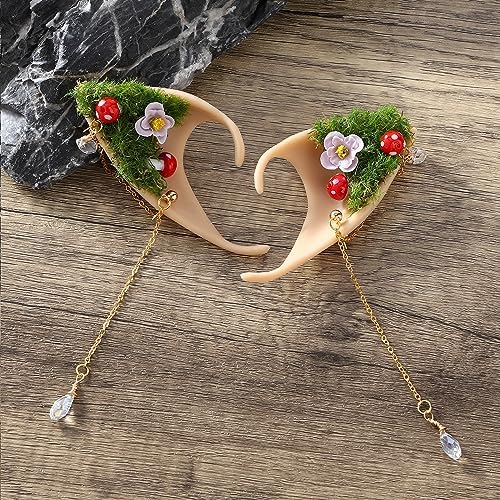 FRESHME Forest Mushroom Elf Ears Cosplay Accessory